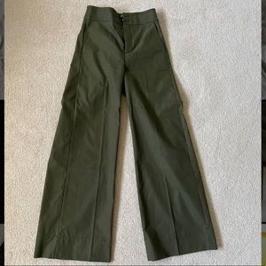 Green Banana Republic flared pants
